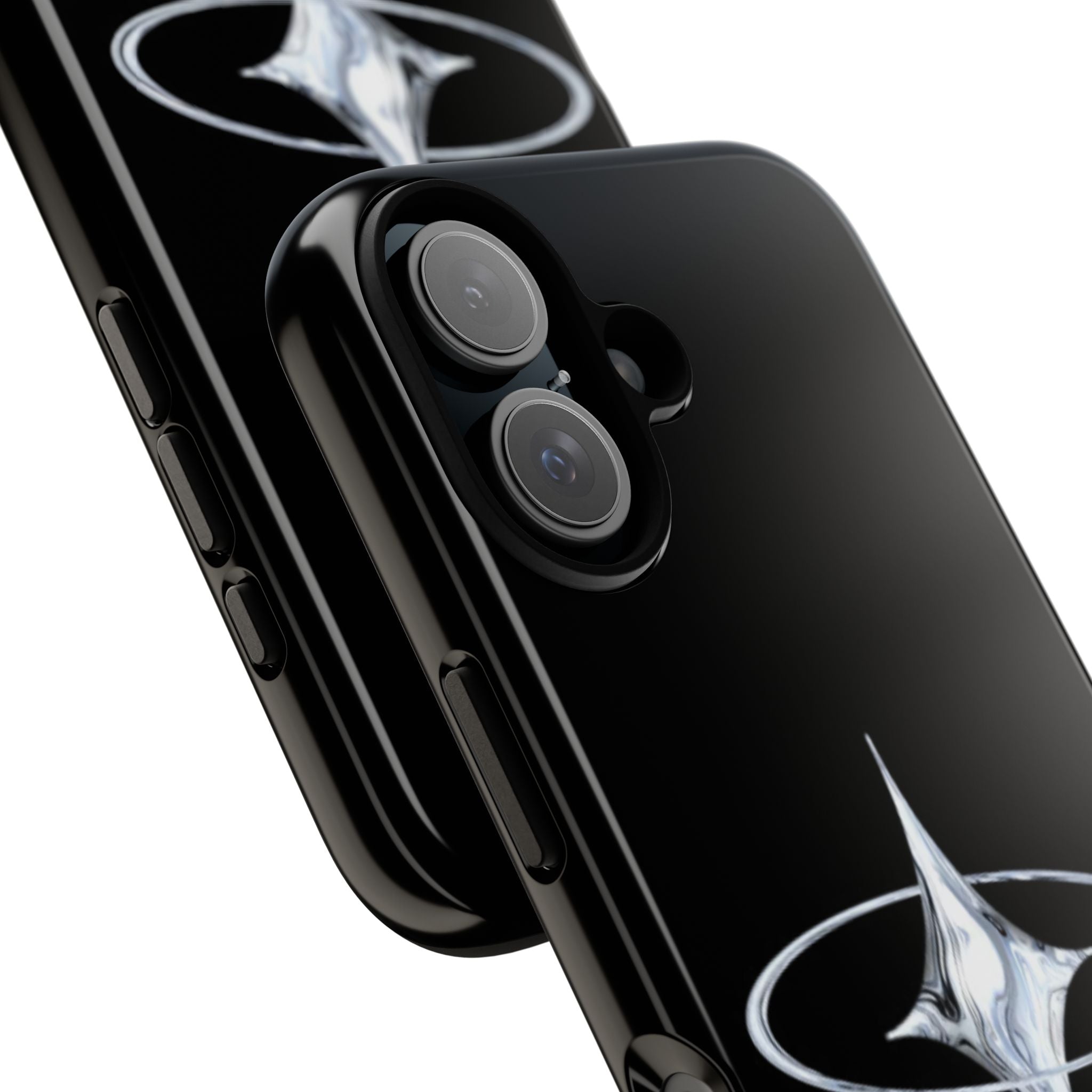 Galaxy Starphone Tough Case — Minimal Silver Star Orbit Phone Case