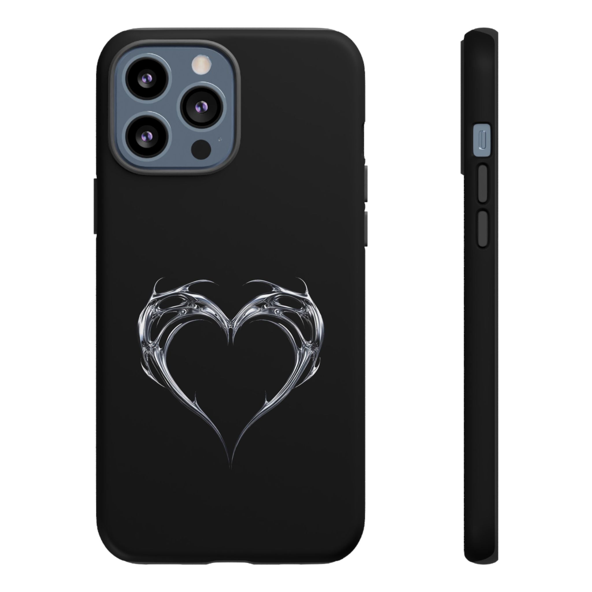 Tough Cases — Black Smoky Heart Phone Case