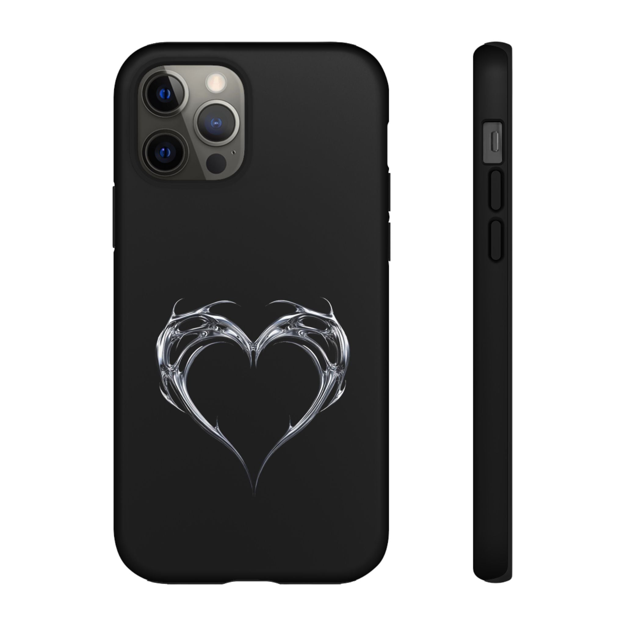 Tough Cases — Black Smoky Heart Phone Case