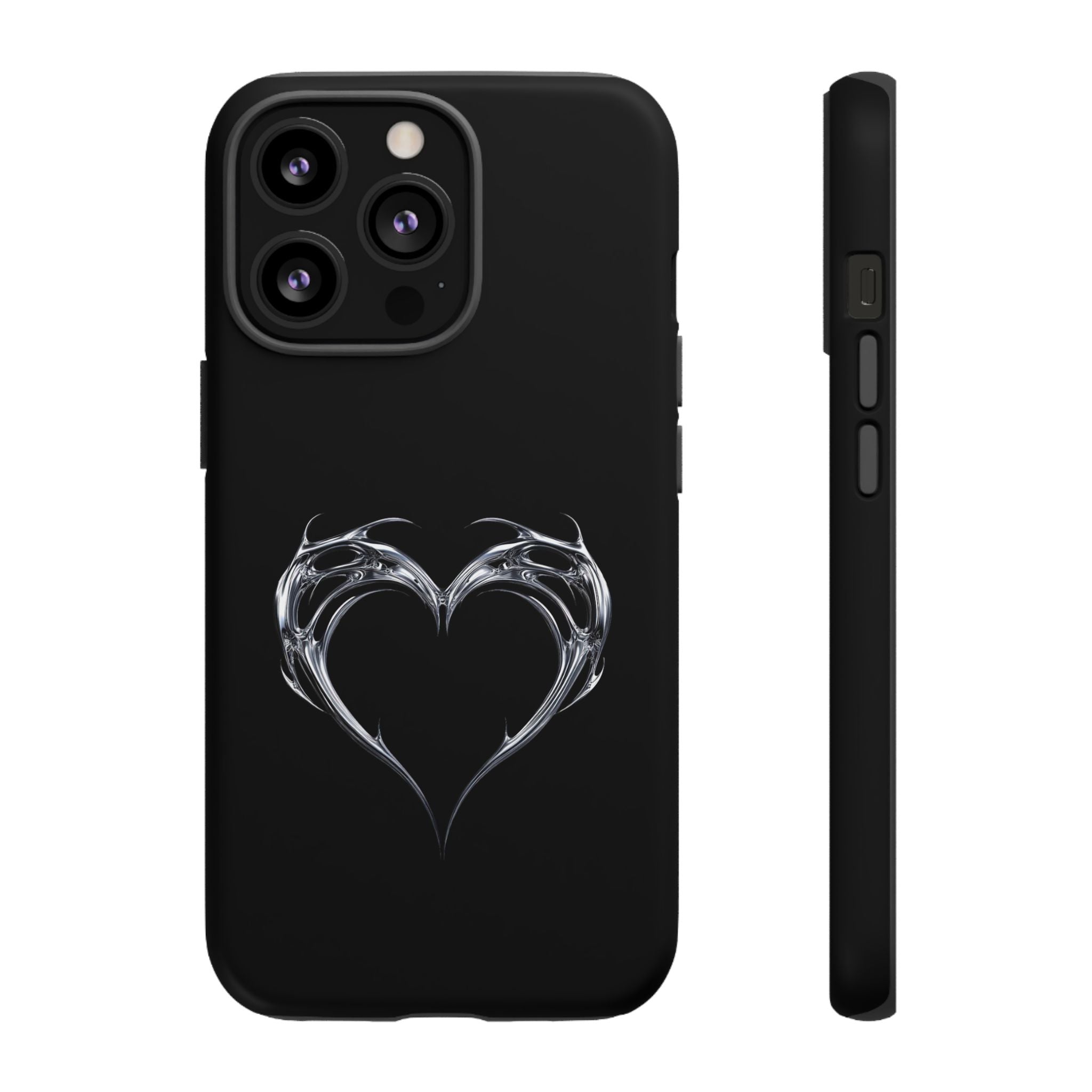Tough Cases — Black Smoky Heart Phone Case