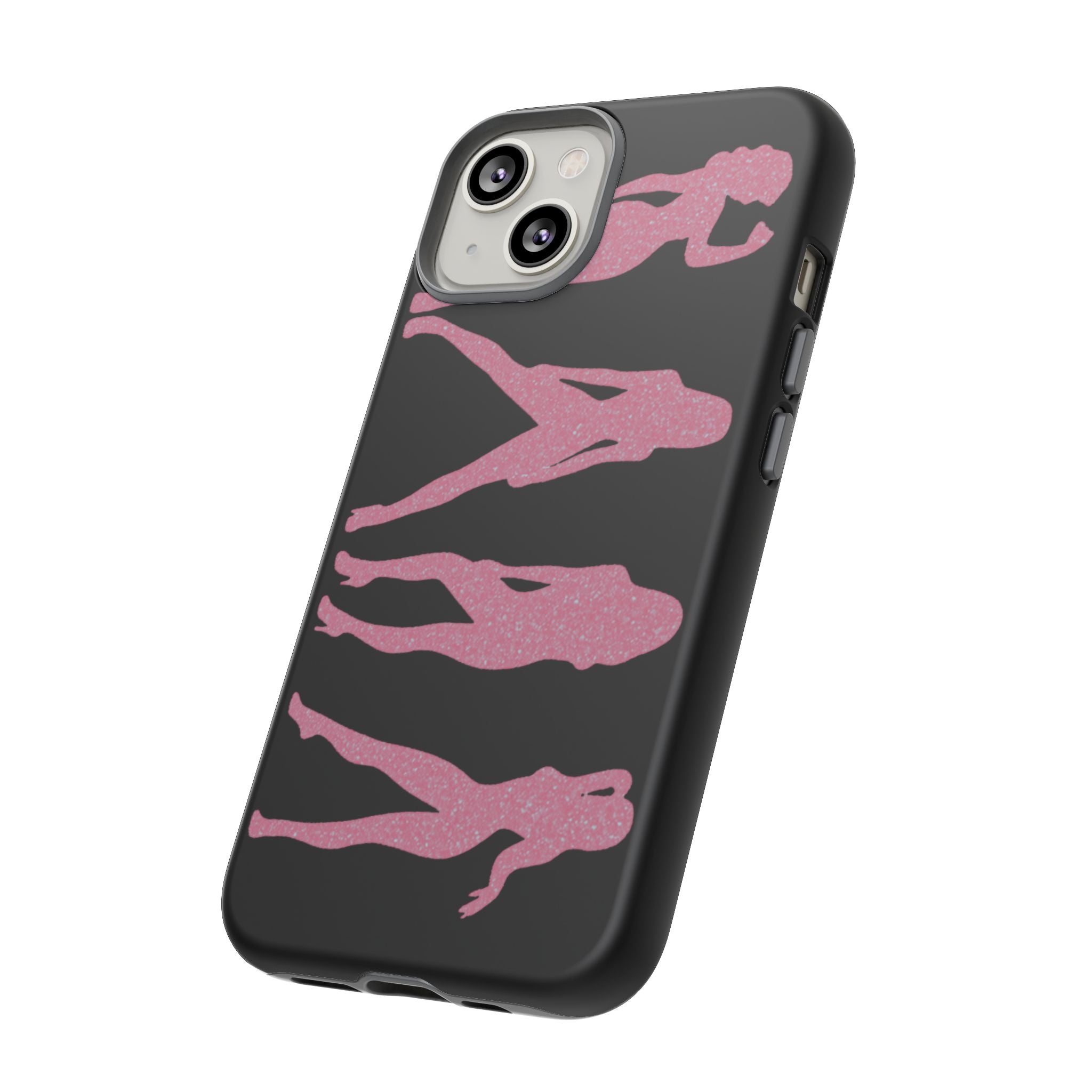 Pink Silhouette Girls Phone Case – Tough Cases Protective iPhone Cover