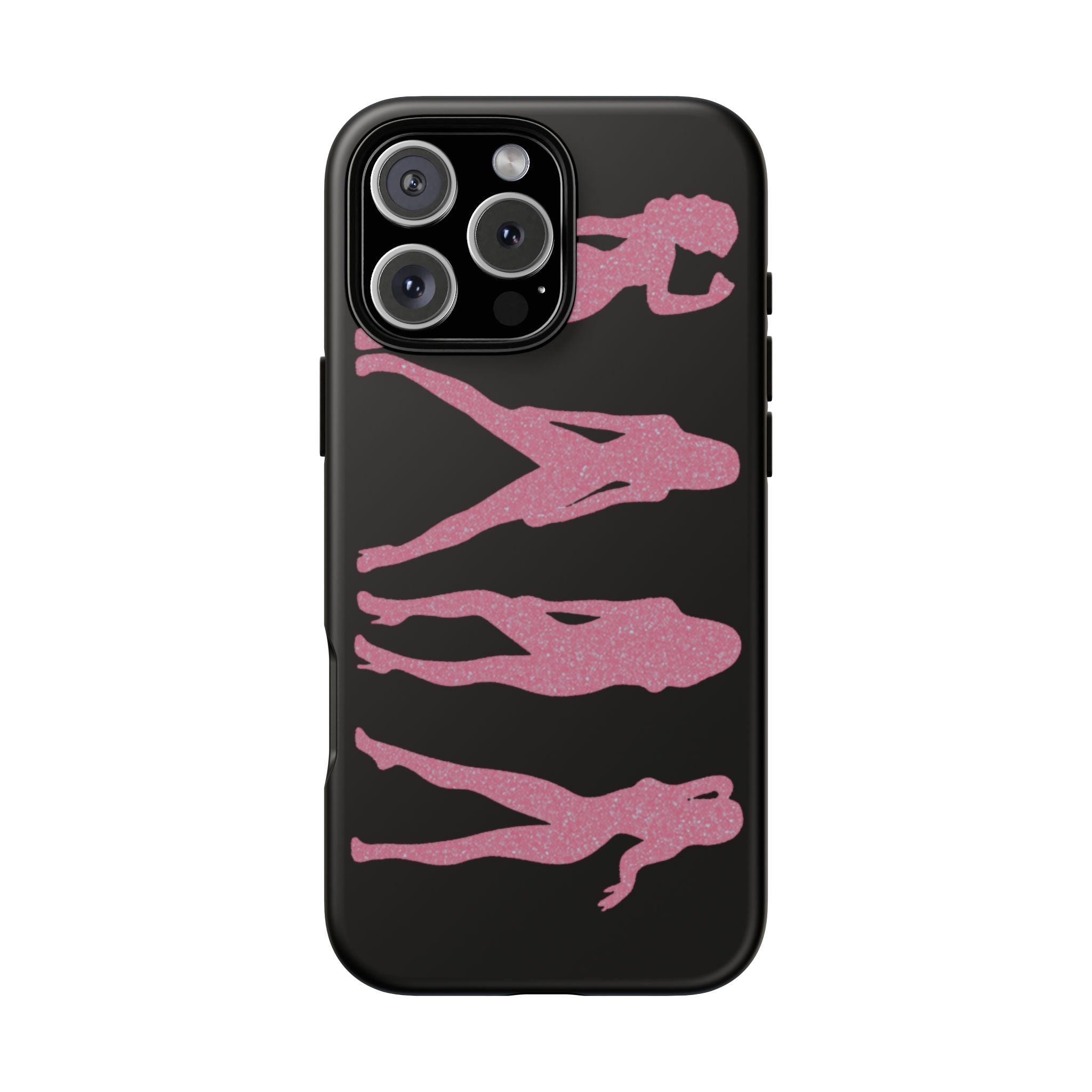Pink Silhouette Girls Phone Case – Tough Cases Protective iPhone Cover