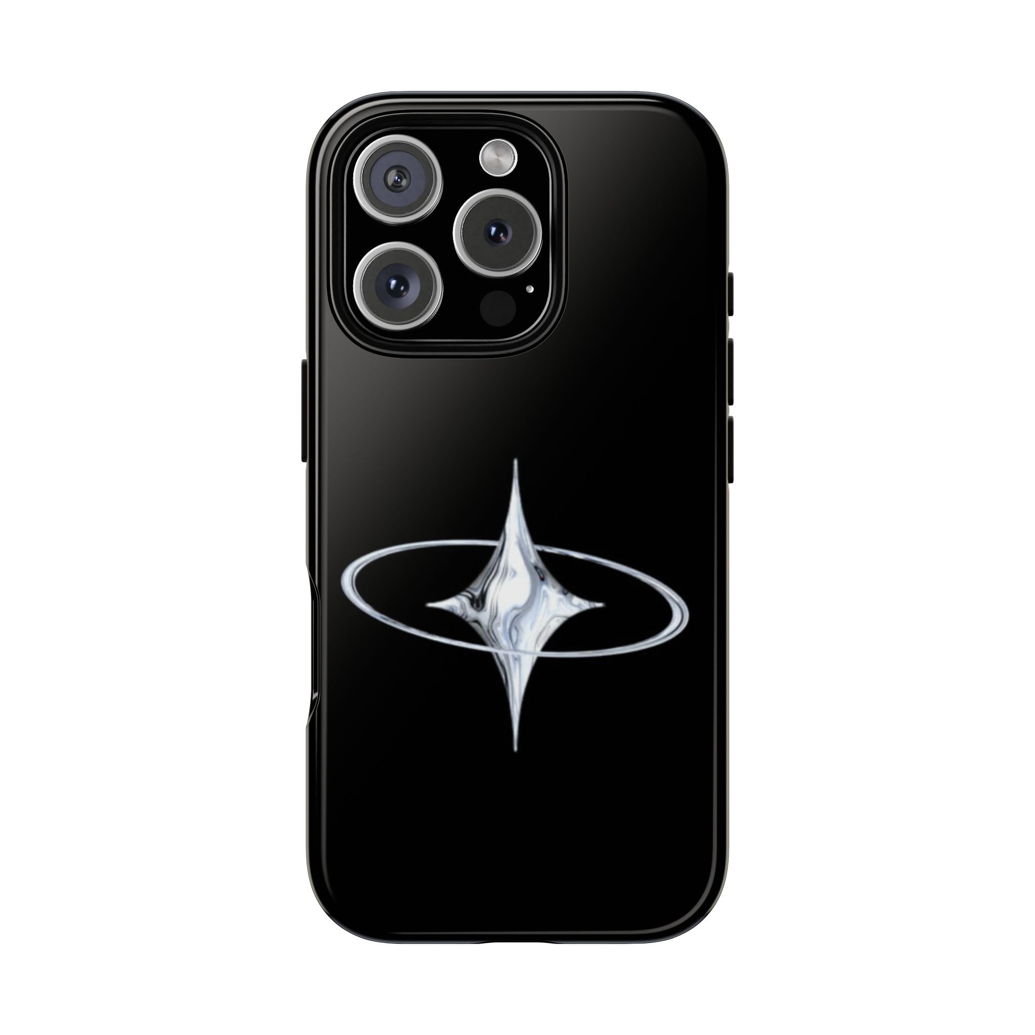 Galaxy Starphone Tough Case — Minimal Silver Star Orbit Phone Case