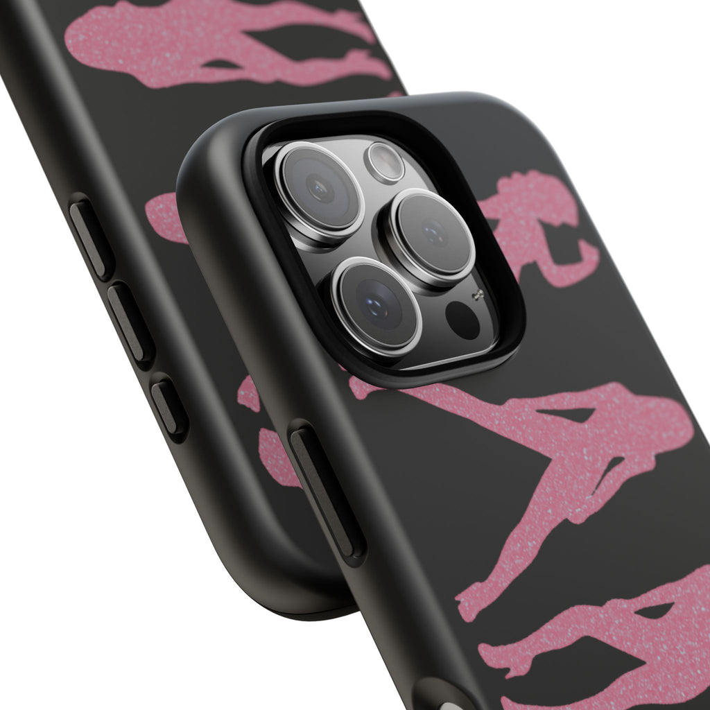 Pink Silhouette Girls Phone Case – Tough Cases Protective iPhone Cover