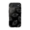 Black Kiss Pattern Tough Phone Case