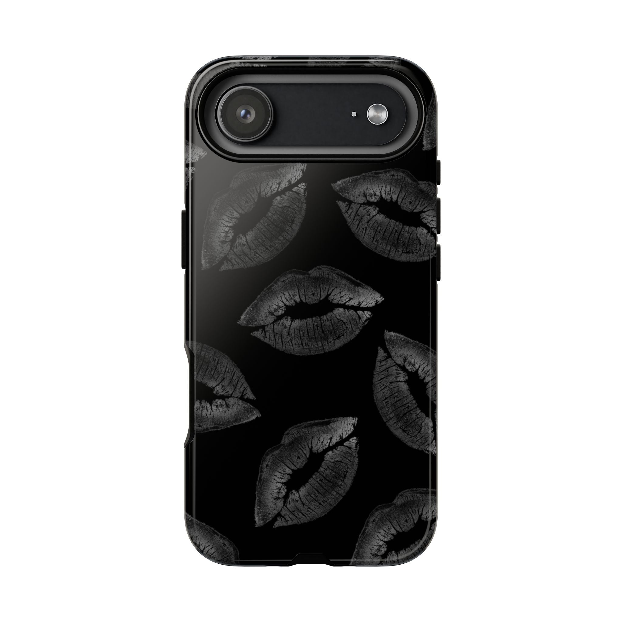 Black Kiss Pattern Tough Phone Case