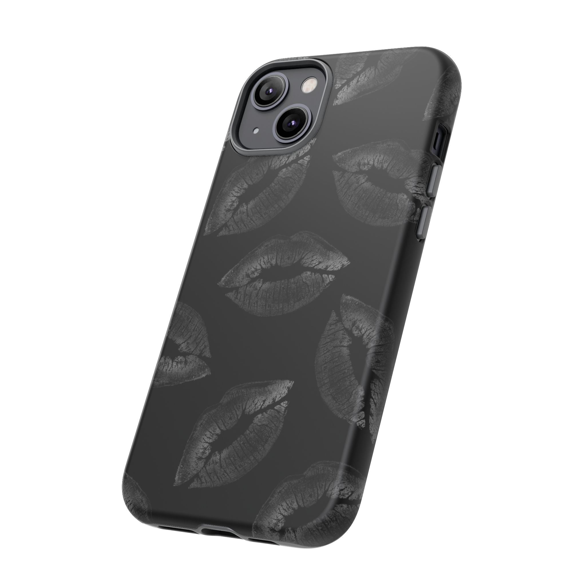 Black Kiss Pattern Tough Phone Case