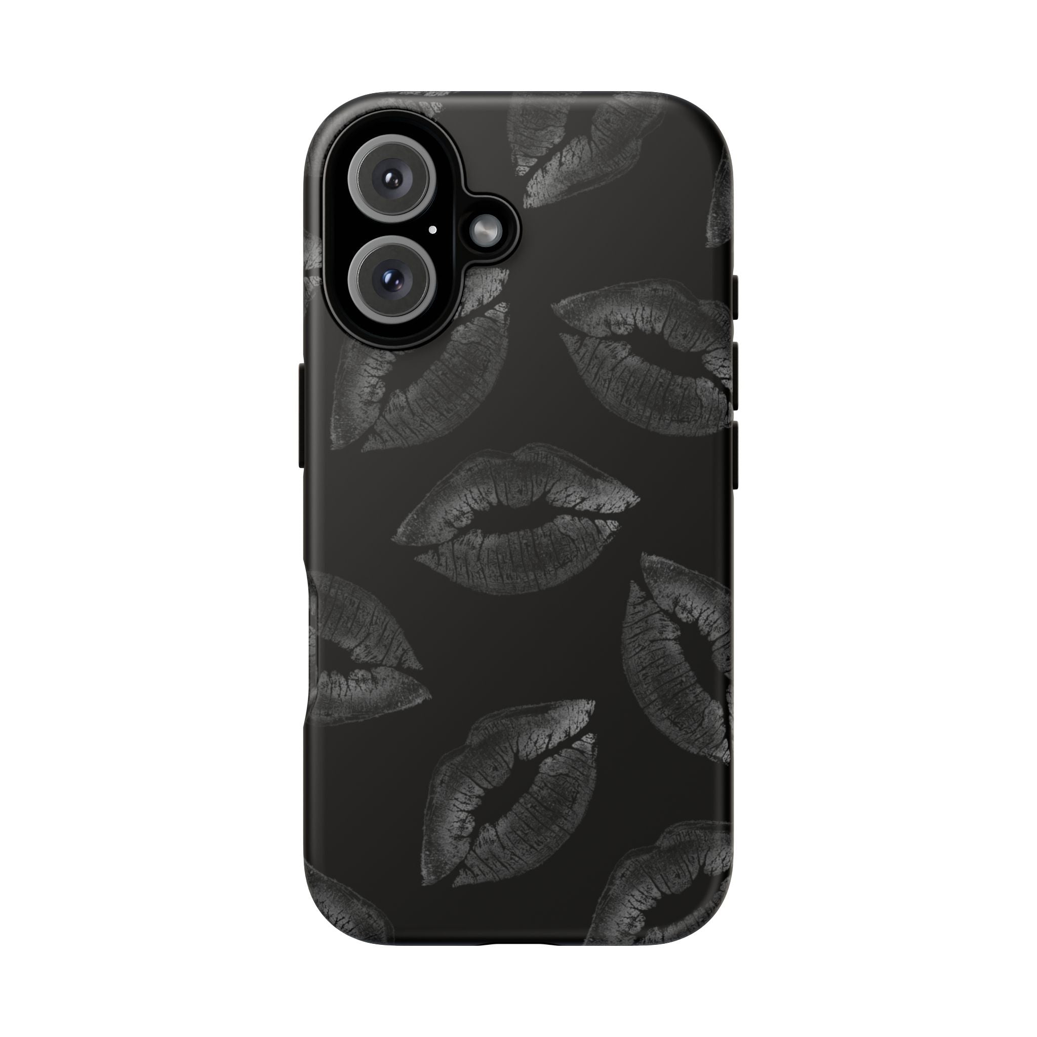 Black Kiss Pattern Tough Phone Case