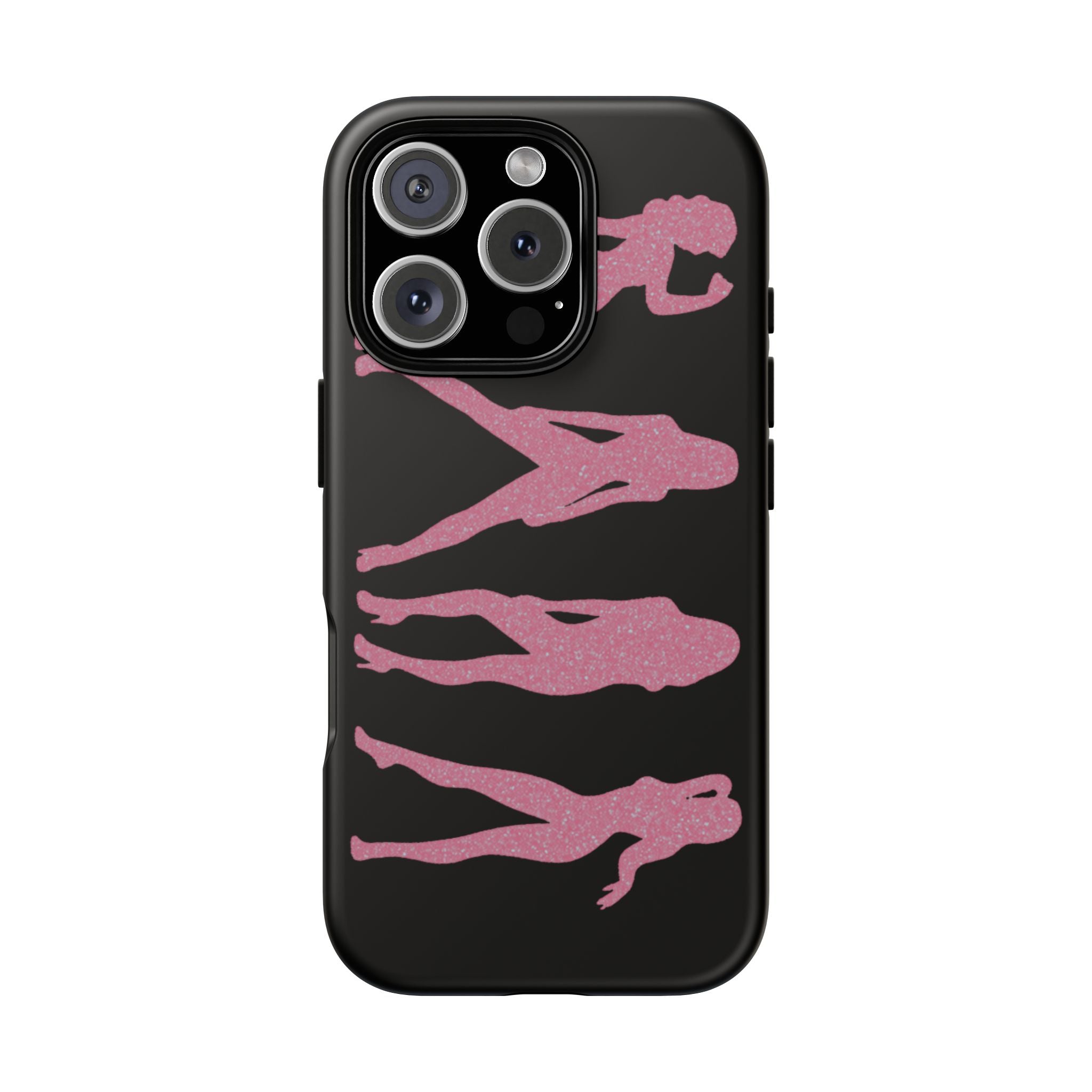 Pink Silhouette Girls Phone Case – Tough Cases Protective iPhone Cover