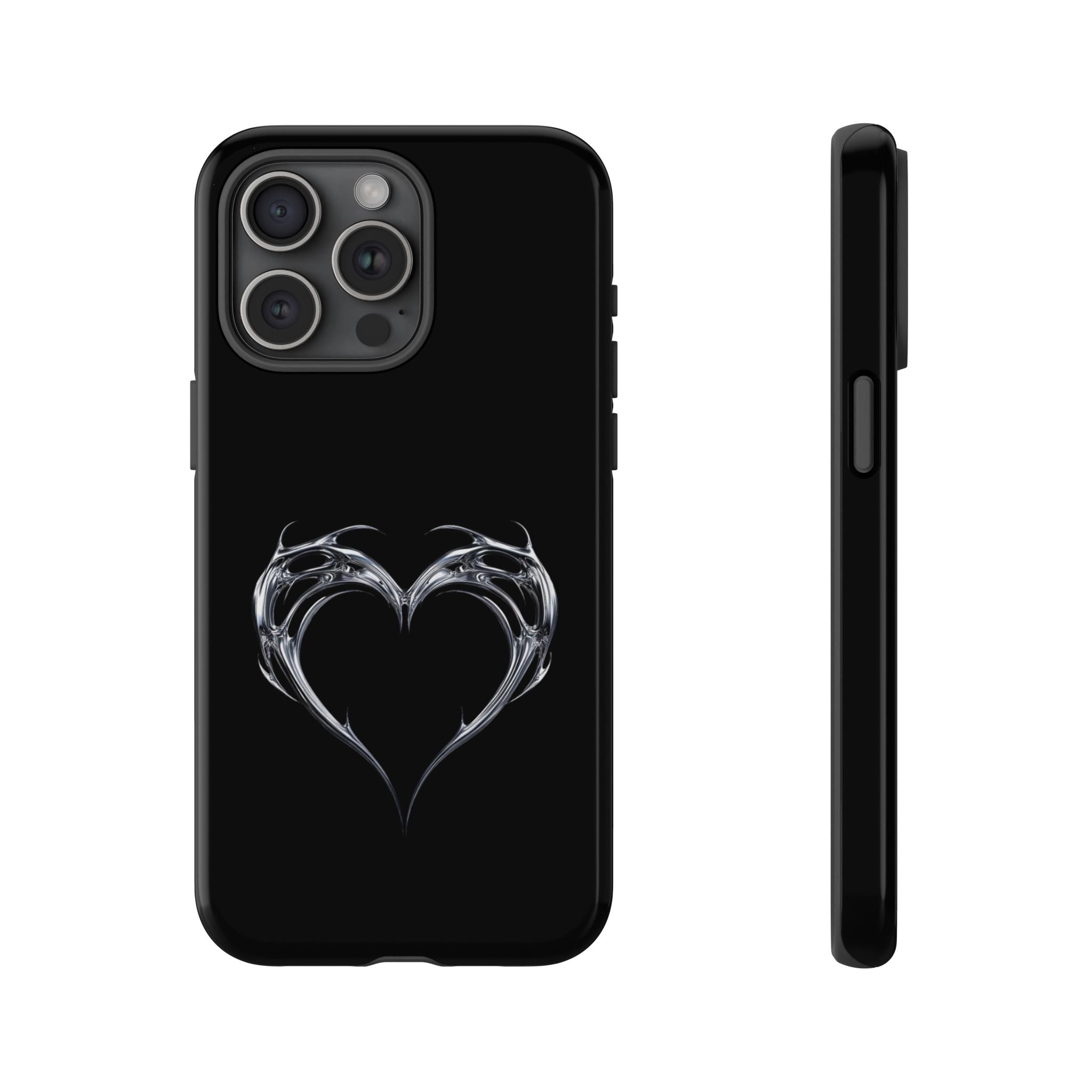 Tough Cases — Black Smoky Heart Phone Case