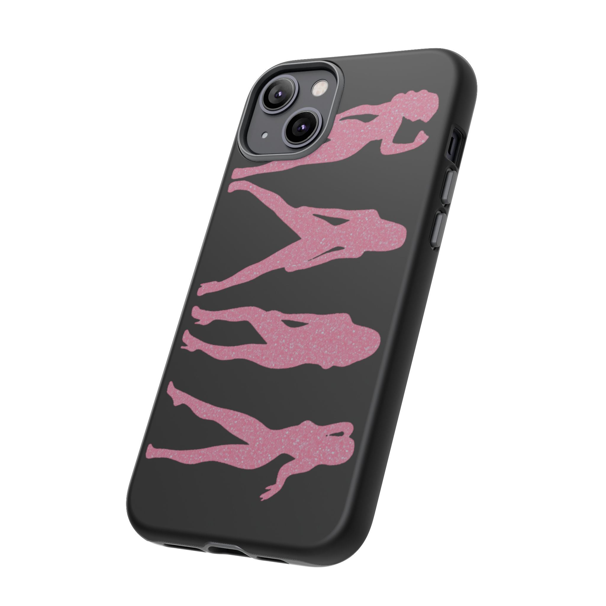 Pink Silhouette Girls Phone Case – Tough Cases Protective iPhone Cover