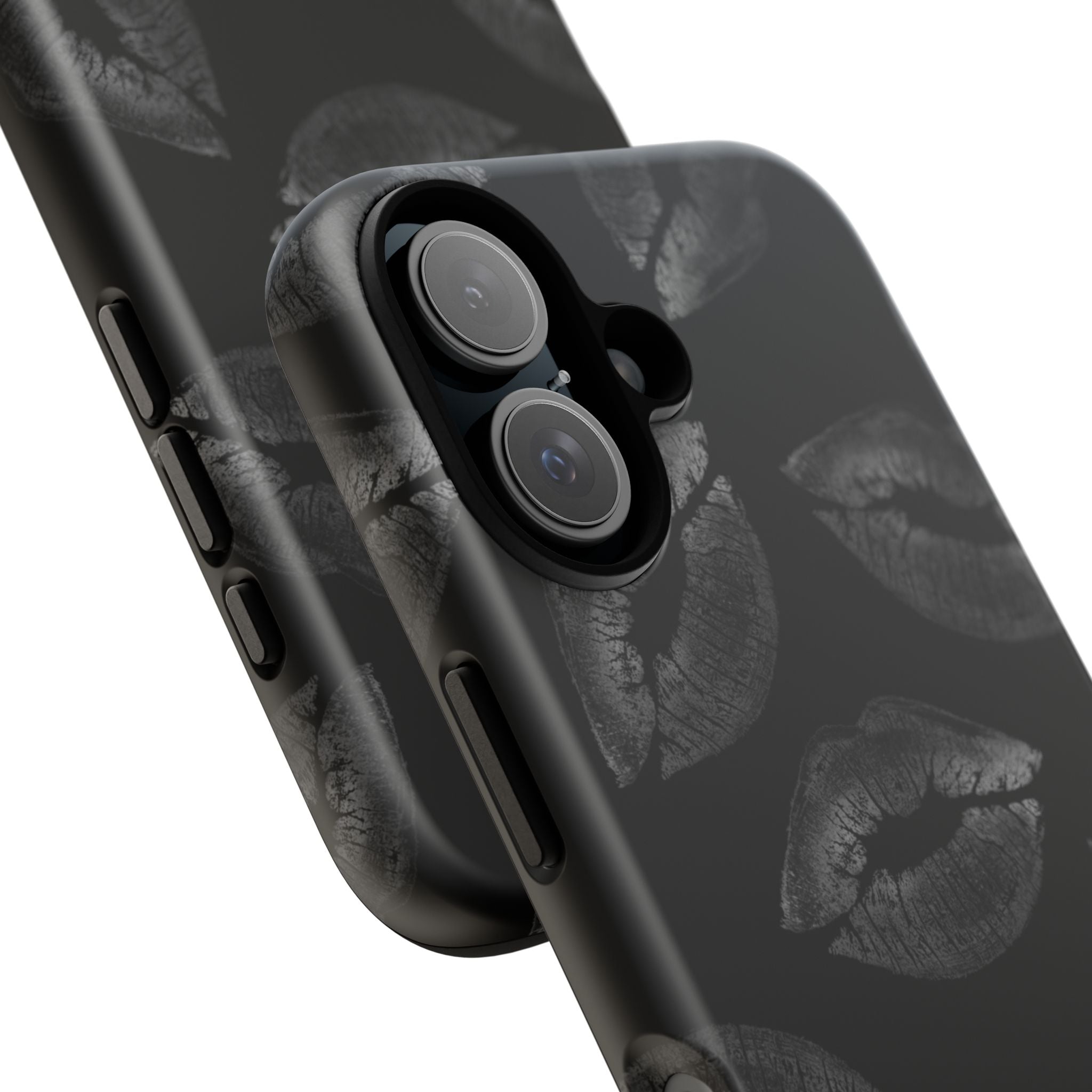 Black Kiss Pattern Tough Phone Case