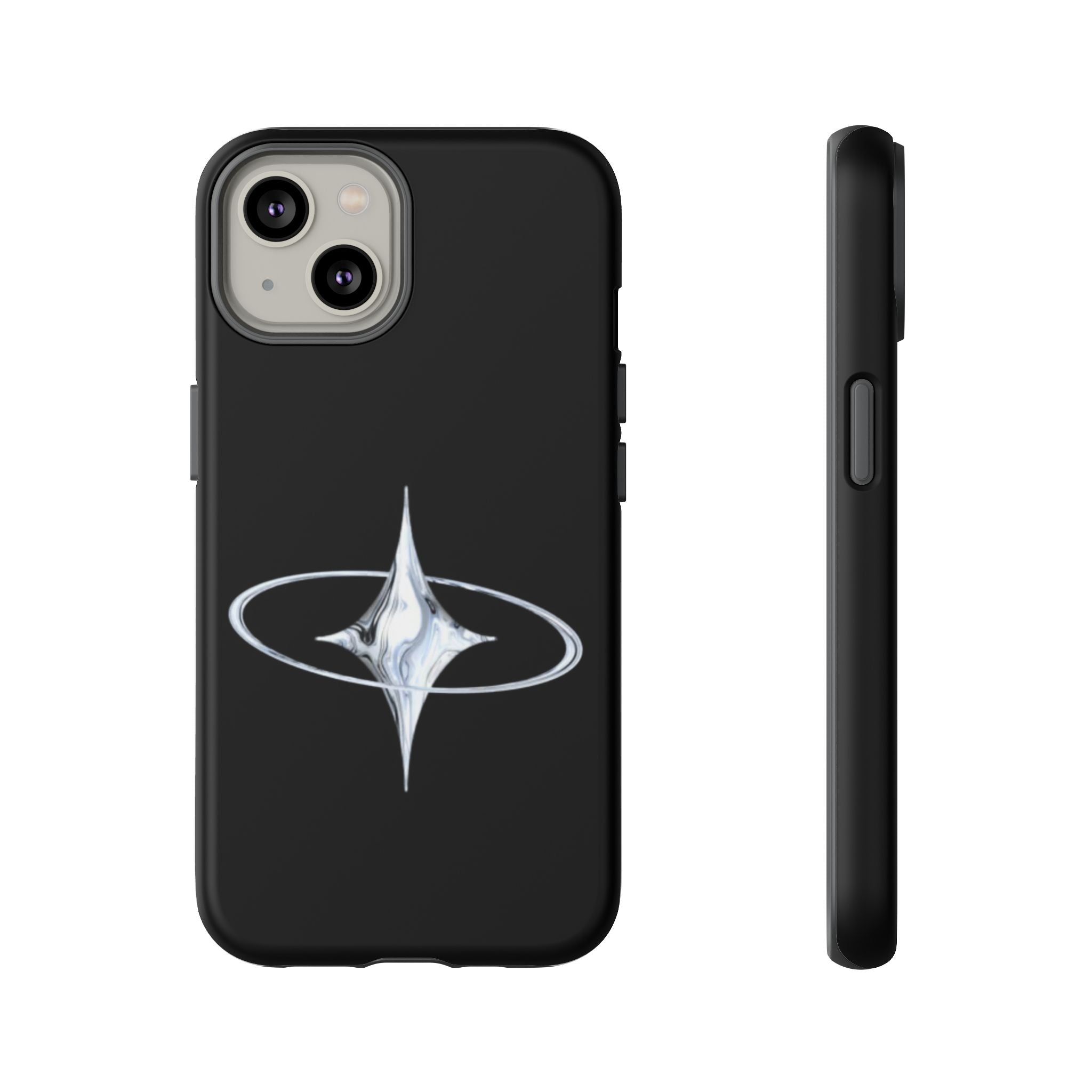 Galaxy Starphone Tough Case — Minimal Silver Star Orbit Phone Case