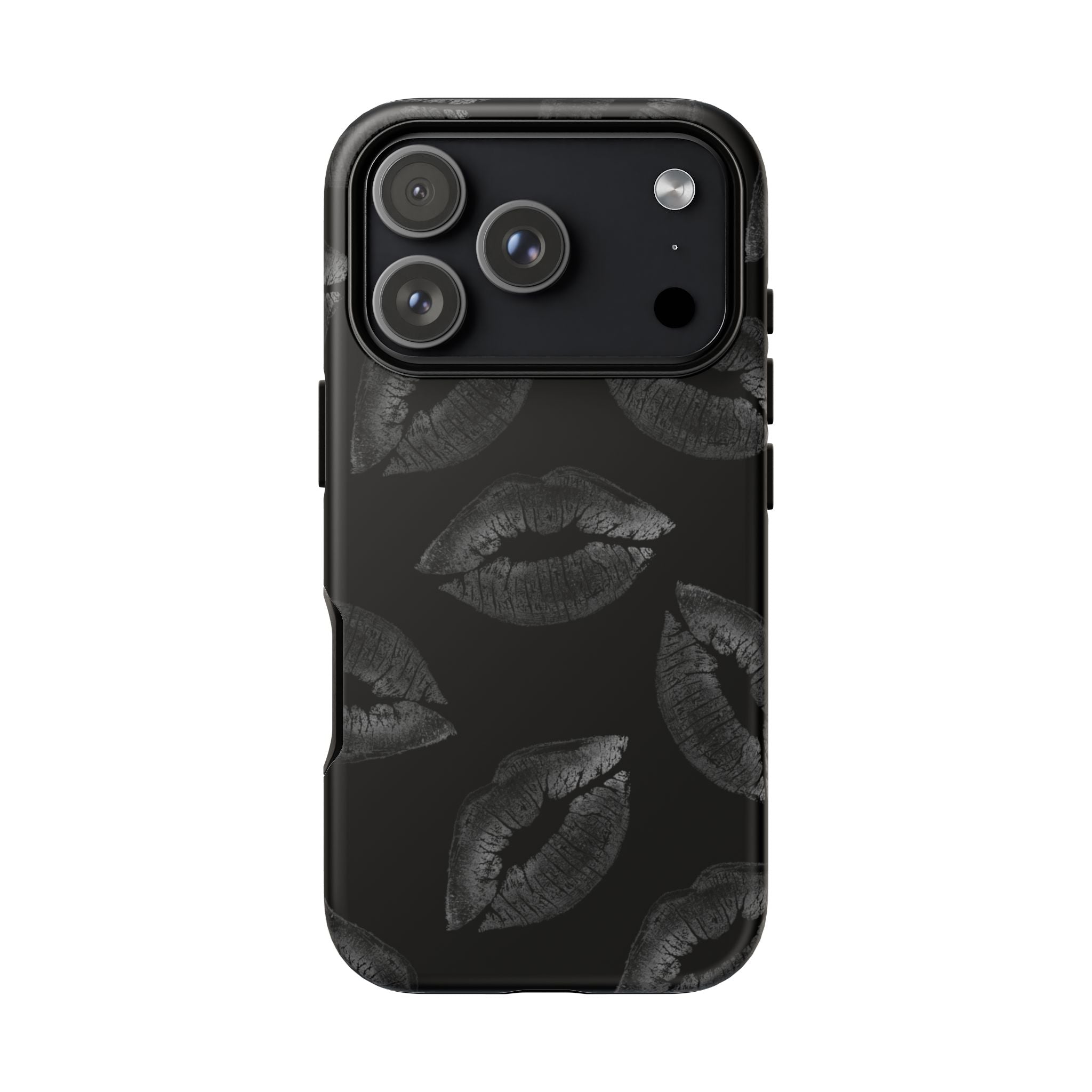 Black Kiss Pattern Tough Phone Case