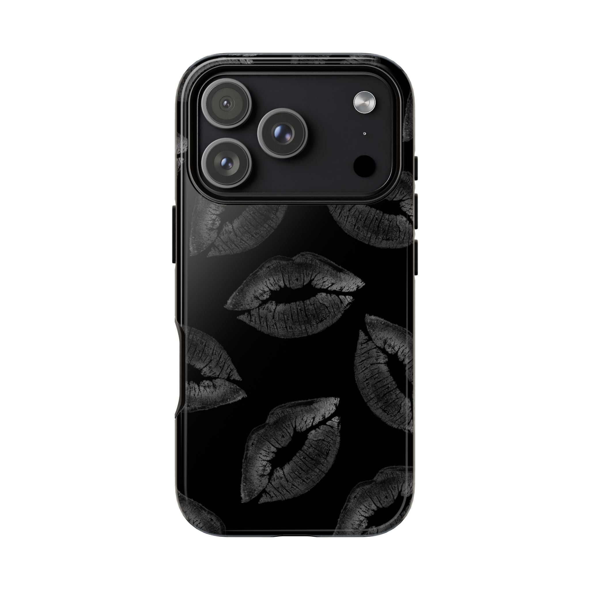 Black Kiss Pattern Tough Phone Case