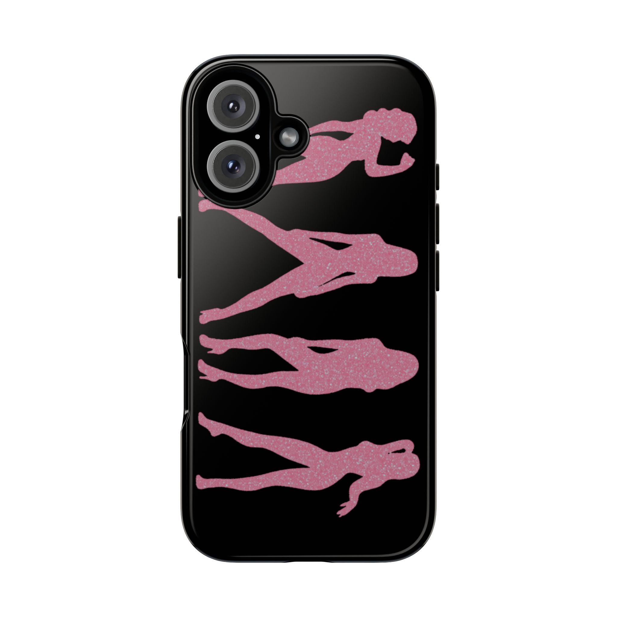 Pink Silhouette Girls Phone Case – Tough Cases Protective iPhone Cover