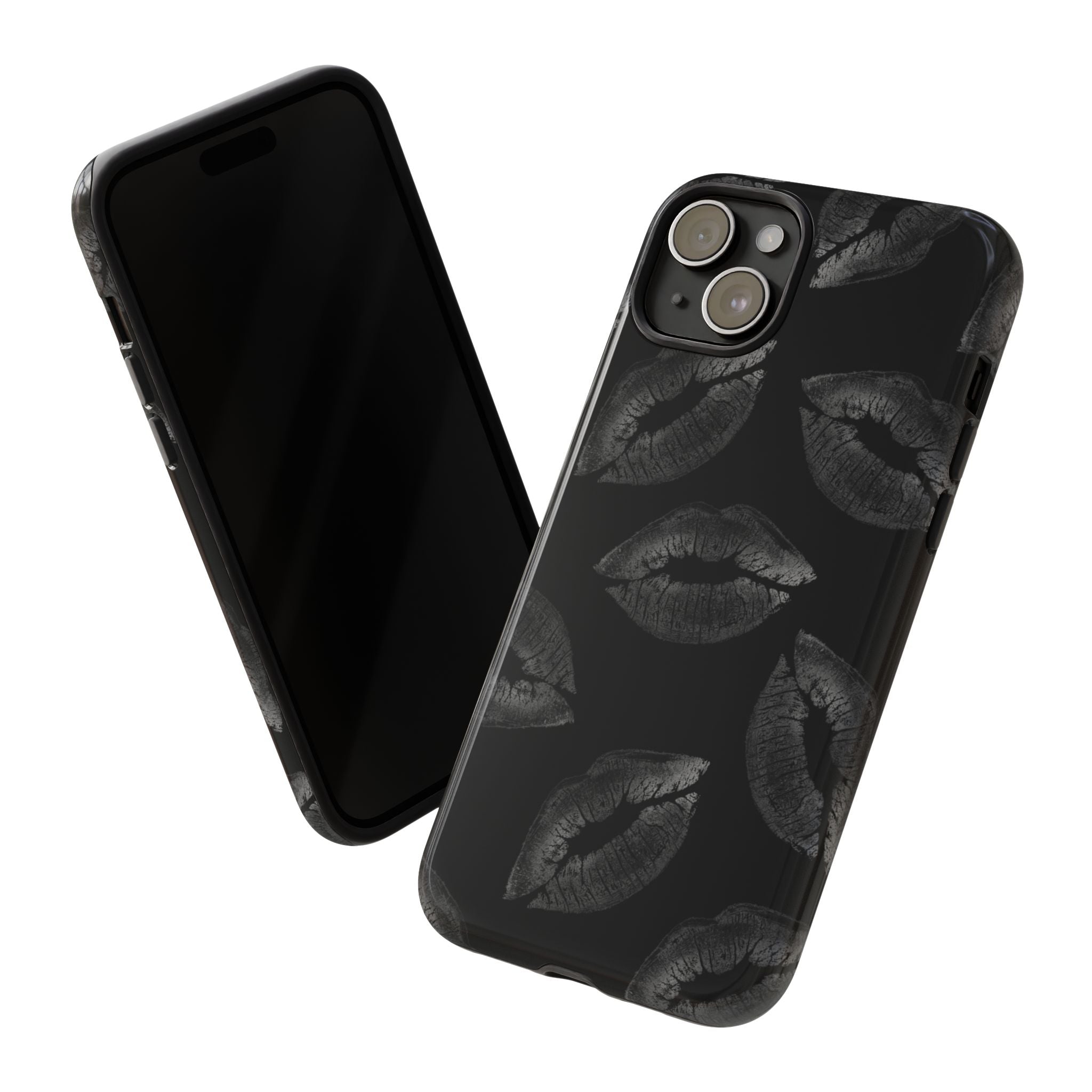 Black Kiss Pattern Tough Phone Case