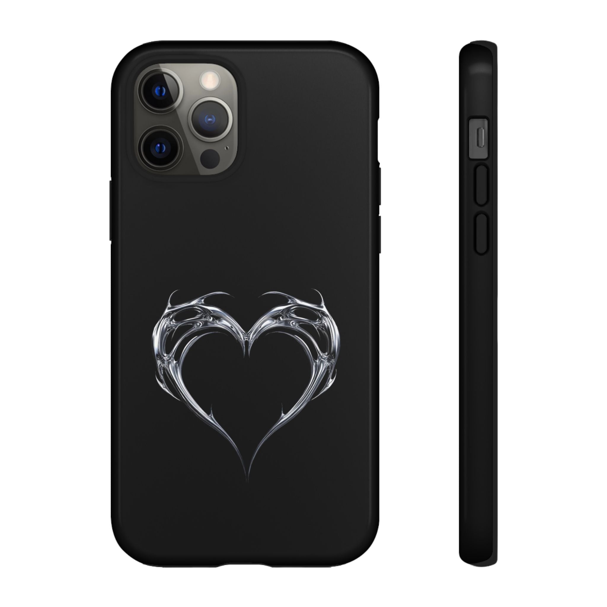 Tough Cases — Black Smoky Heart Phone Case
