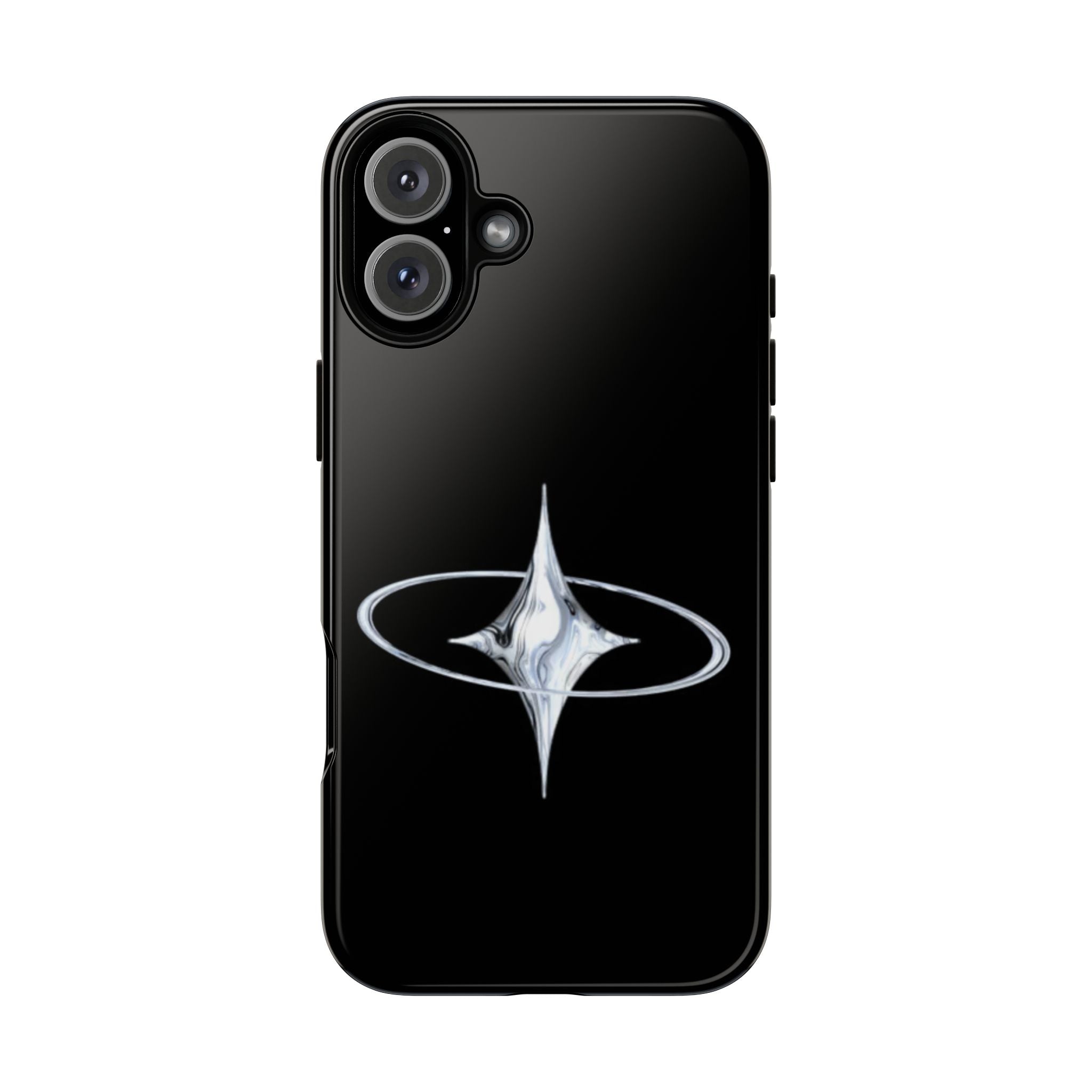 Galaxy Starphone Tough Case — Minimal Silver Star Orbit Phone Case