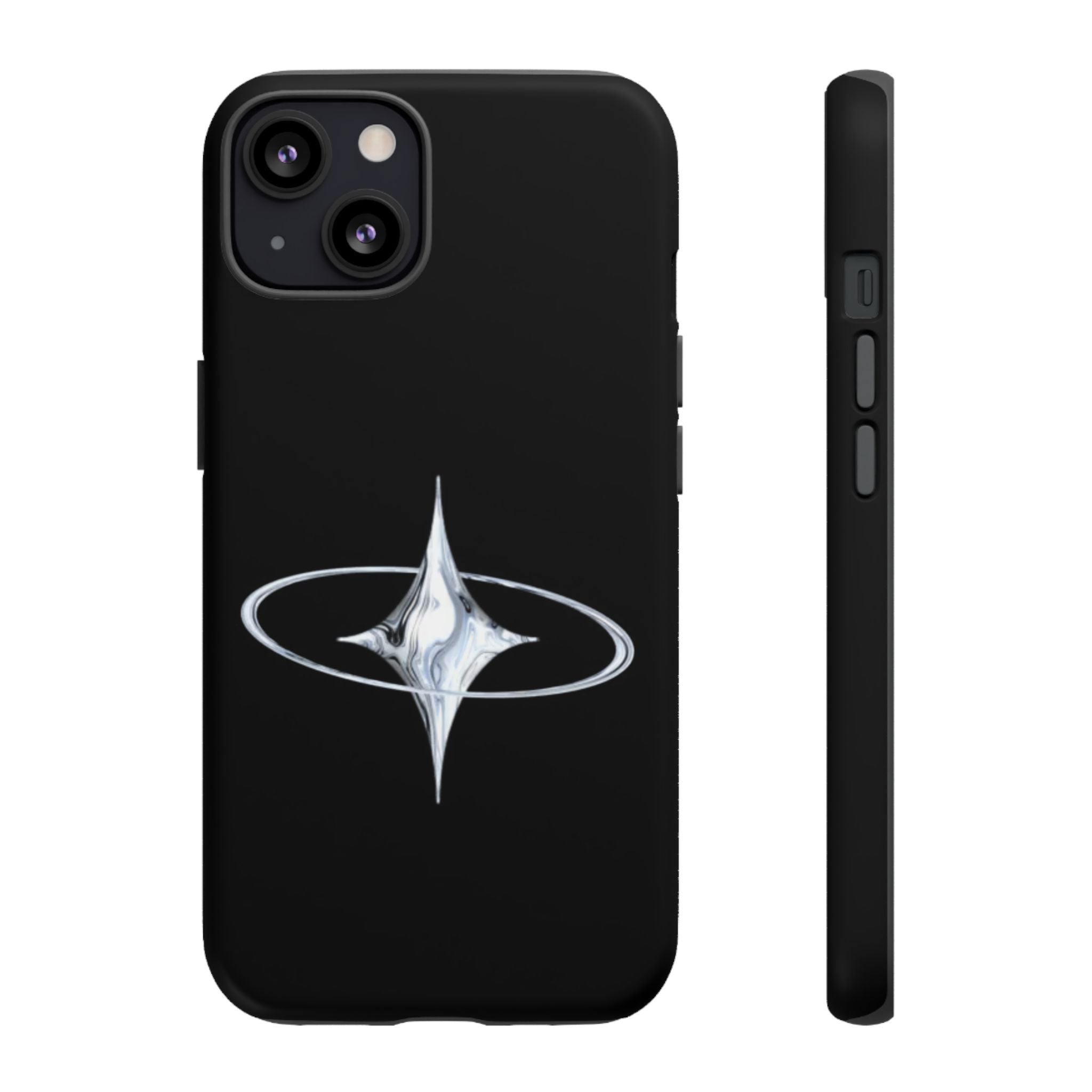 Galaxy Starphone Tough Case — Minimal Silver Star Orbit Phone Case