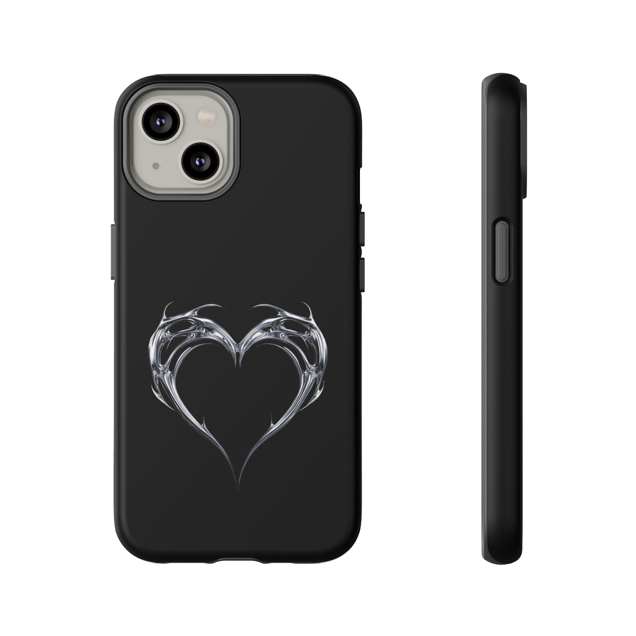 Tough Cases — Black Smoky Heart Phone Case