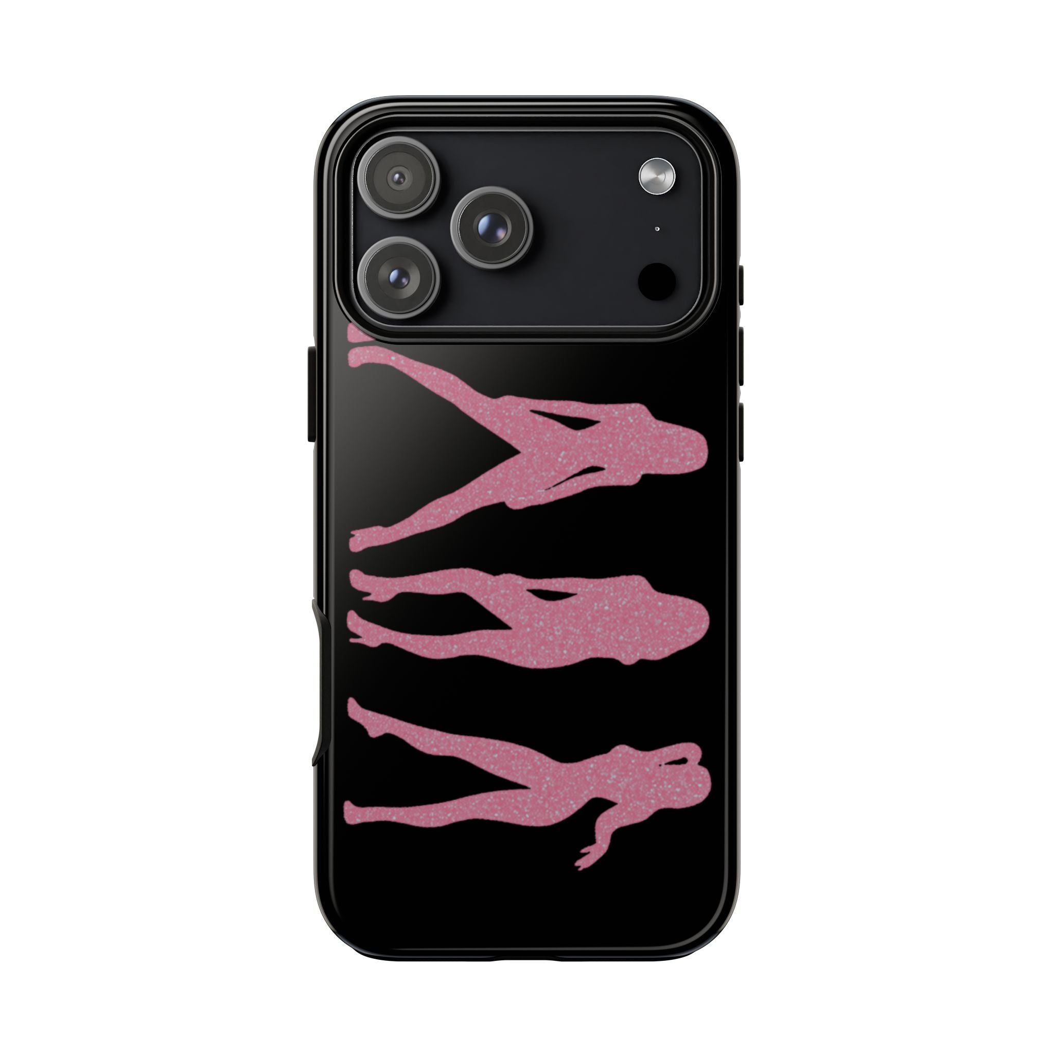 Pink Silhouette Girls Phone Case – Tough Cases Protective iPhone Cover