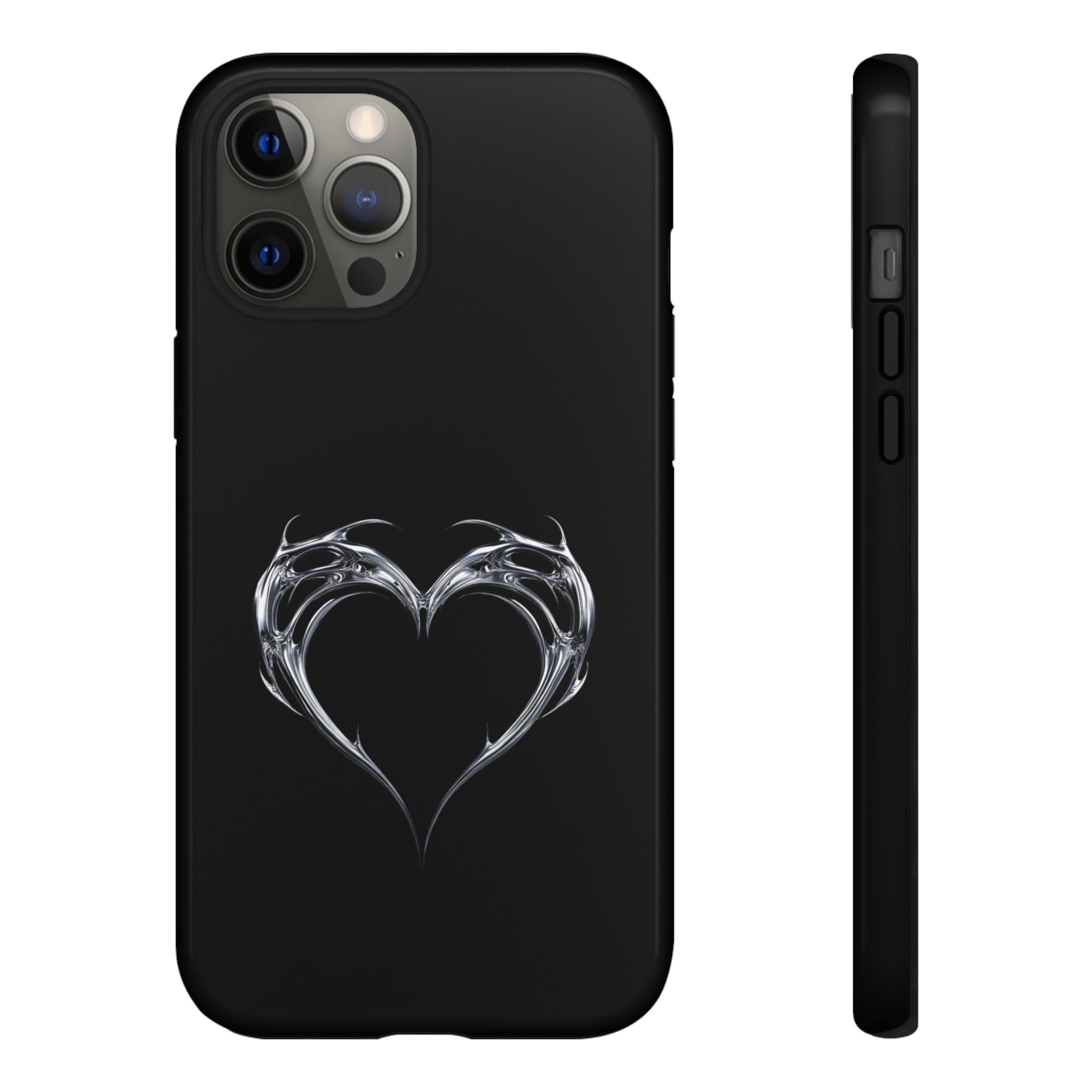 Tough Cases — Black Smoky Heart Phone Case