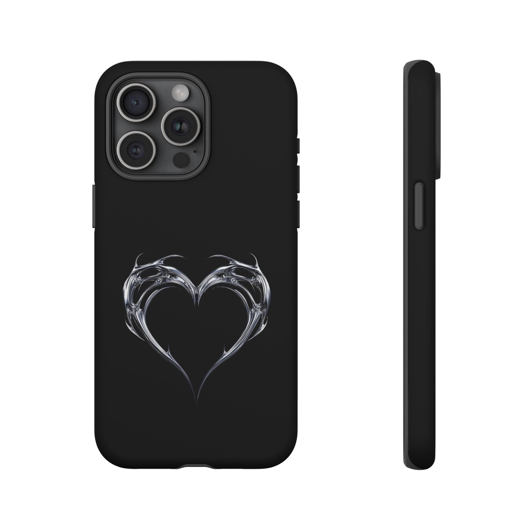 Tough Cases — Black Smoky Heart Phone Case
