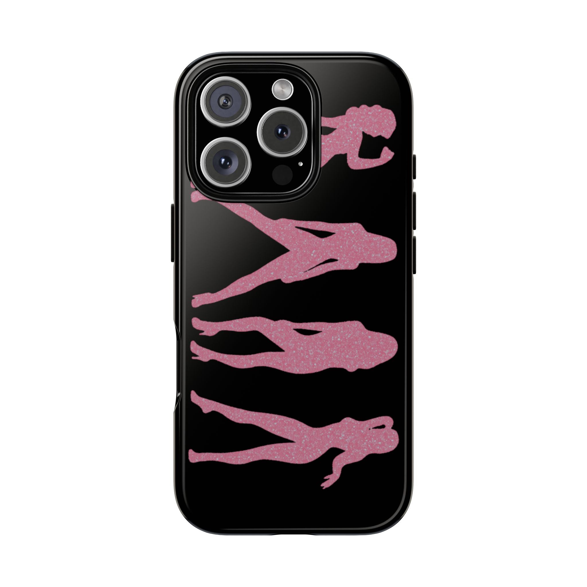 Pink Silhouette Girls Phone Case – Tough Cases Protective iPhone Cover