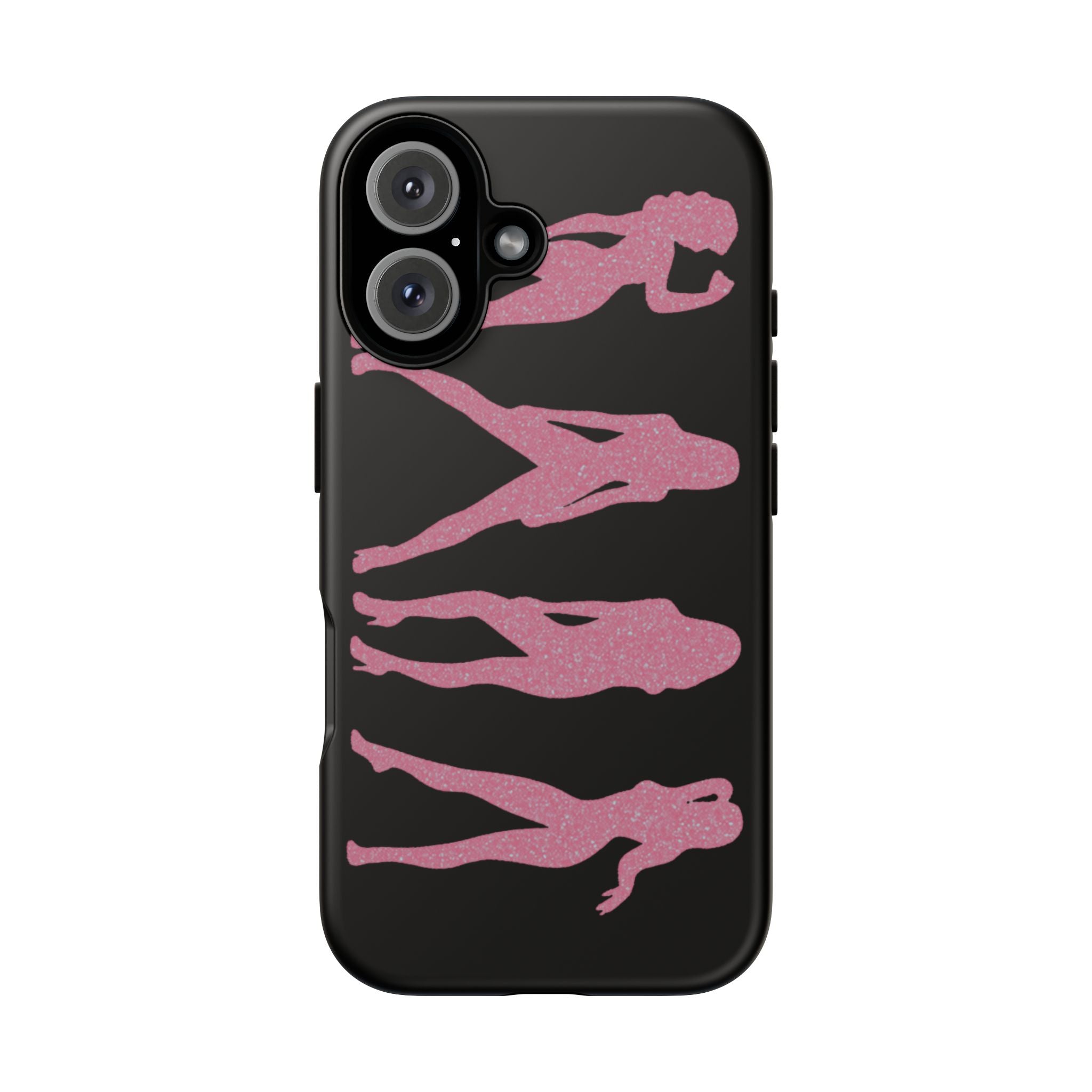 Pink Silhouette Girls Phone Case – Tough Cases Protective iPhone Cover